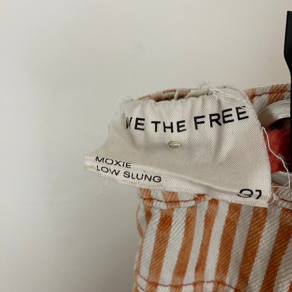 We The Free - Free People Moxie Railroad Low-Slung Jeans - Citrus - Size 31 - Picture 9 of 10